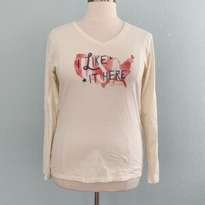 Life Is Good I Like It Here USA Tee